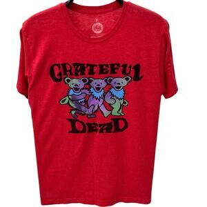 Ripple Junction Men's MD Grateful Dead Red Graphic T-shirt